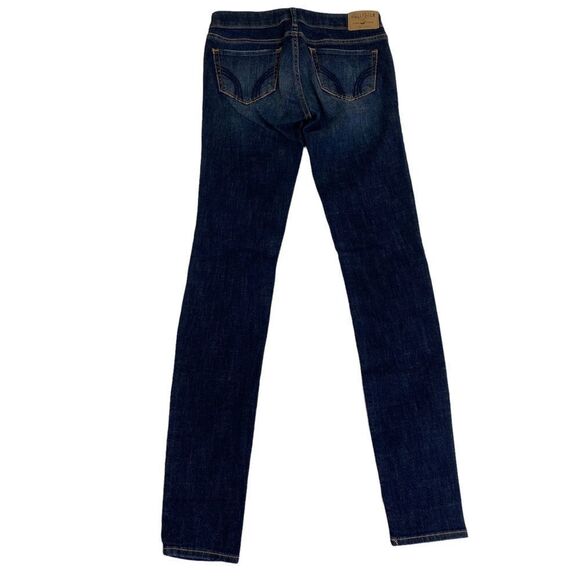 🎉Hollister Dark Wash Skinny Jeans Sz 0 - Picture 6 of 9